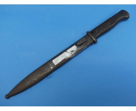 A German W.W.2 period K98 Bayonet, the blade marked for 'F.W.Holler' and 5138, the scabbard correspondingly marked 5138 and d
