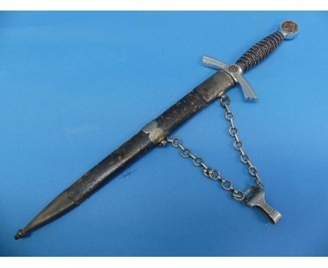 A German W.W.2 period Luftwaffe Dagger, 1st pattern, the blade with makers marks for 'Rich. ABR. Herder, Solingen' in origina
