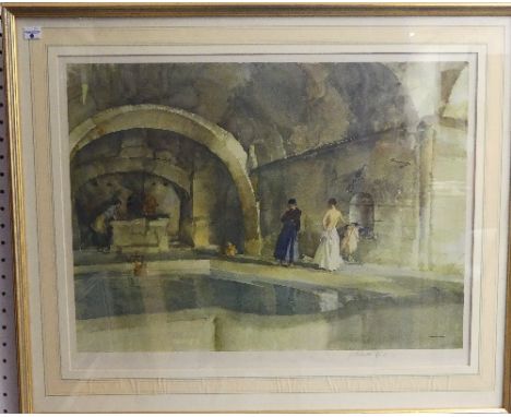 William Russell Flint (1880-1969), Unwelcome Observers, limited edition print in colours, published by W.G. Stacey, signed in