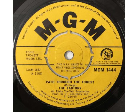 THE FACTORY - PATH THROUGH THE FOREST/ GONE 7" (UK FREAKBEAT - MGM 1444). A stunningly rare original UK 7" stock pressing of 