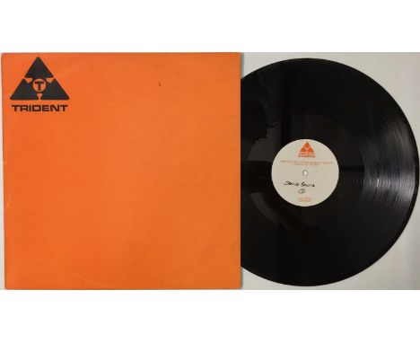 DAVID BOWIE - PINUPS - UK TRIDENT STUDIOS ACETATE RECORDING LP. Fantastic piece of Bowie history with the original Trident St