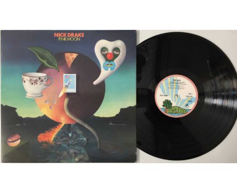 NICK DRAKE - PINK MOON LP (ORIGINAL UK COPY - ISLAND ILPS 9184). A superb original UK copy of the third, and sadly final LP f