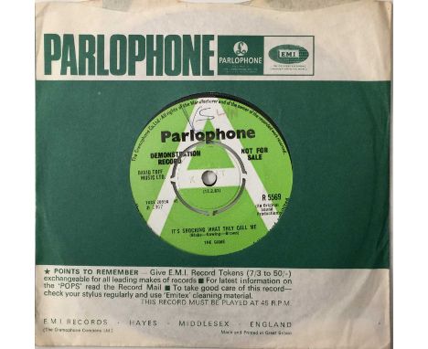 THE GAME - IT'S SHOCKING WHAT THEY CALL ME 7" (UK FREAKBEAT PROMO - PARLOPHONE - R5569). A scarce, original UK 7" promo press