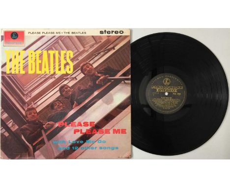 THE BEATLES - PLEASE PLEASE ME LP (ORIGINAL UK STEREO 'BLACK AND GOLD' PCS 3042). An beautifully kept iconic 1st UK stereo 'b