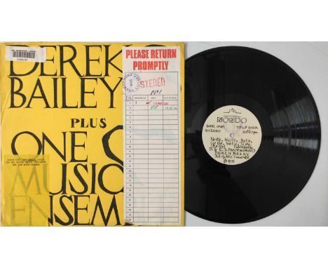 DEREK BAILEY PLUS ONE MUSIC ENSEMBLE - S/T LP (ORIGINAL UK RELEASE - NONDO RECORDS DPLP 002 - FROM THE BBC ARCHIVE). Extraord