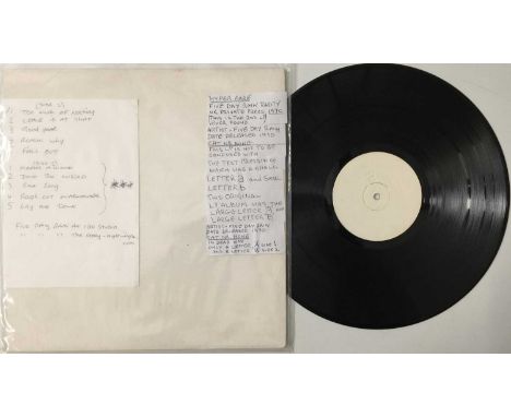 FIVE DAY RAIN - S/T LP (UK WHITE LABEL - HEAVY PROG). A hyper rare LP pressing of the never released debut album by British h