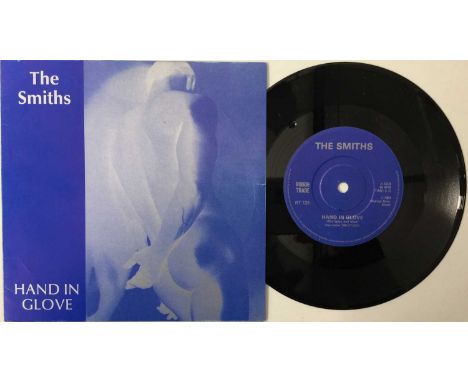 THE SMITHS - HAND IN GLOVE - ORIGINAL 'NEGATIVE' SLEEVE DESIGN (RT 131) A supremely rare example of the 'negative' sleeve pri