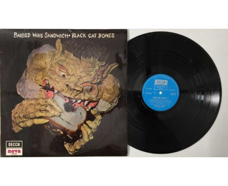 BLACK CAT BONES - BARBED WIRE SANDWICH LP (ORIGINAL UK STEREO COPY - SDN 15). A Deram/Decca Nova Series rarity with the celeb