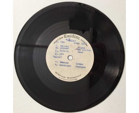 ALCO - LINDA C/W BABY (NOW THAT I'VE FOUND YOU) 7" - EMIDISC ACETATE RECORDING. Fantastic to uncover unreleased 7" Emidisc Ac