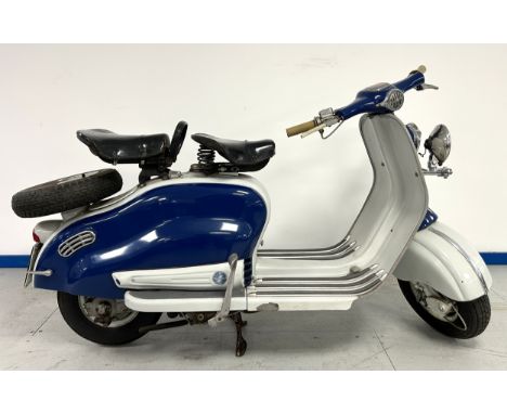 1958 Lambretta 150 LDRegistration number 933 UXRFrame number 219424Engine number 228756Please see our terms and conditions in
