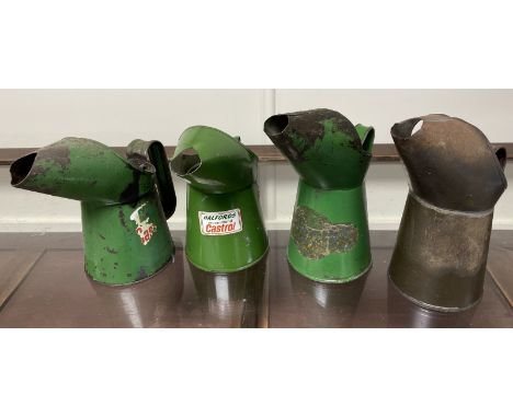 A Halfords Recommend Castrol jug, 17 cm high, and three others  Please see our terms and conditions in relation to collection
