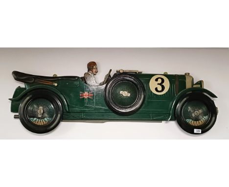 A blower Bentley wooden car profile, 114 cm wide  Please see our terms and conditions in relation to collection