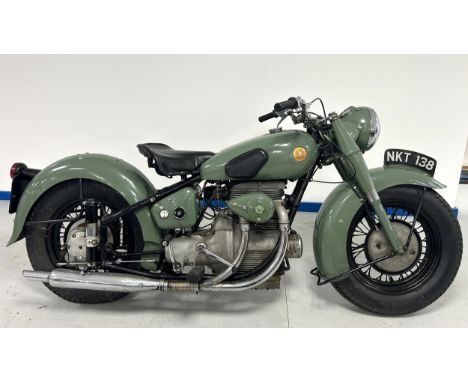1951 Sunbeam S7Registration number NKT 138Frame number S7-5266Engine number S87466The bike was last used/run when bought by t