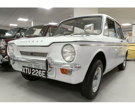 1967 Hillman Super ImpRegistration number XTU 226EChassis number B442027539HS0Engine number Not knownDVLA notes first registe