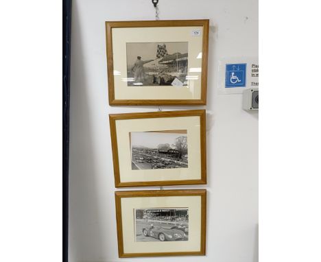 A set of twelve monochrome race car photographs, framed to match  Please see our terms and conditions in relation to collecti
