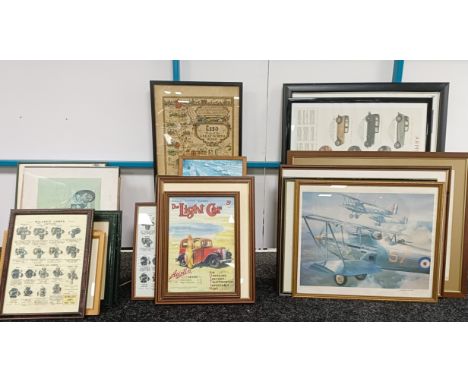 A large group of motoring and other prints (qty)  Please see our terms and conditions in relation to collection