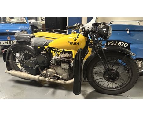 Circa 1945 BSA M21 AA CombinationRegistration number PSJ 670Frame number XM20.147Engine number XM21.4770Refinished in Automob