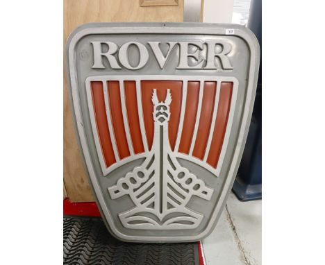 A Rover plastic showroom sign, 90 cm wide  Please see our terms and conditions in relation to collection