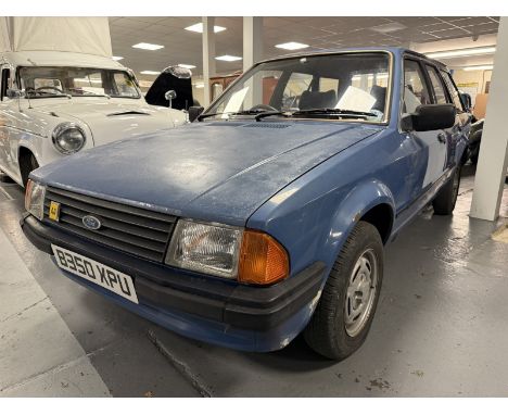1984 Ford Escort 1.6GL EstateRegistration number B350 XPUChassis number TBCEngine number TBCUnder 49,000 recorded milesA rare