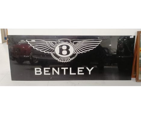 A Bentley enamel sign, 56.5 x 151.5 cm  Please see our terms and conditions in relation to collectionMost likely late 20th ce