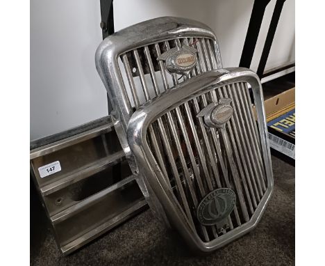 Two Wolseley radiator grills, and a Vauxhall grill (3)  Please see our terms and conditions in relation to collection