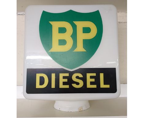 A BP Diesel glass pump globe, 43.5 cm high Please see our terms and conditions in relation to collectionShellmex & BP Ltd Ret