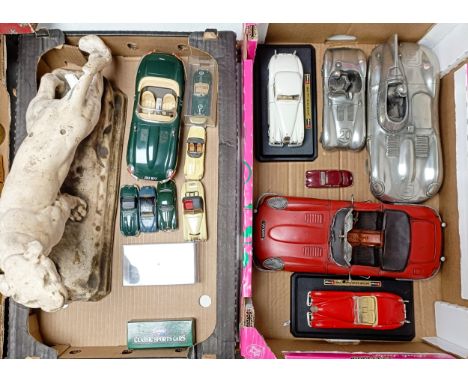 A group of Jaguar models, including a D-Type (2 boxes)  Please see our terms and conditions in relation to collection