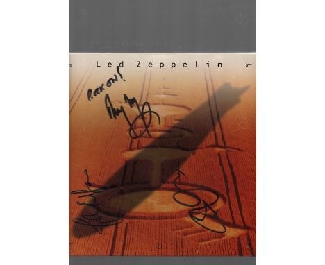 Led Zeppelin signed four record box set. Produced in 1990 on Atlantic Records, this is a 4 record box set of Led Zeppelin's g