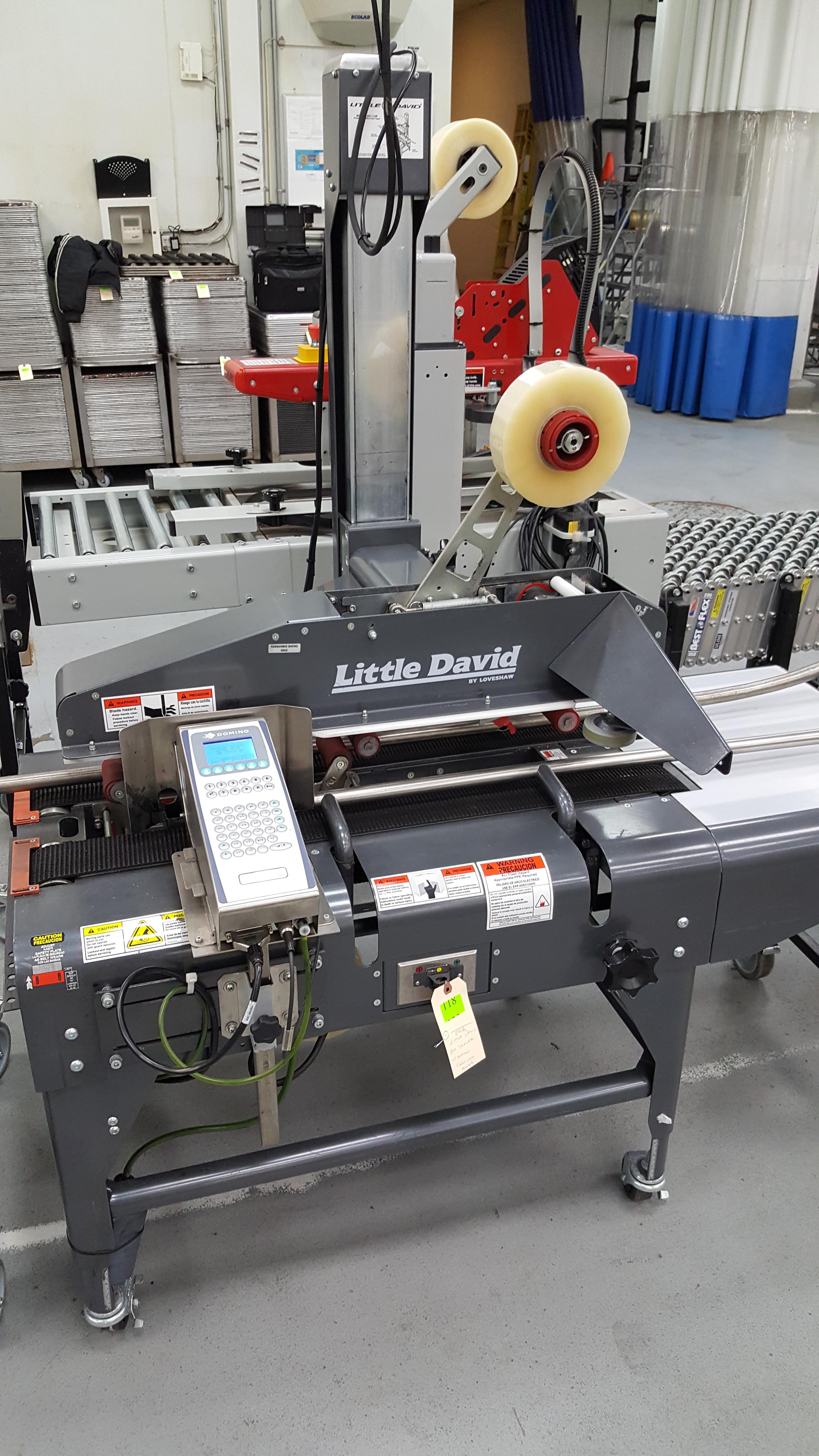 PRINT LITTLE DAVID BOX SEALER W/ DOMINO C6000 CASE