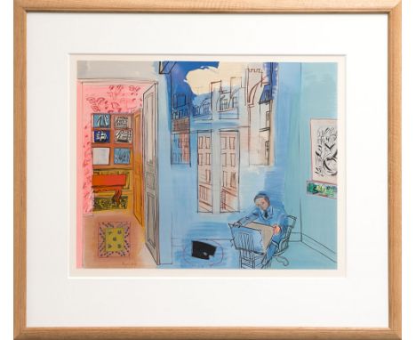 RAOUL DUFY, 'L'Atelier de l'Impasse Guelma', original lithograph, 1969, edition of 1000, 46cm x 57.5cm.