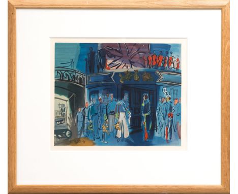 RAOUL DUFY, 'Réception d'un Admiral Anglais sur un Bateau Français, original lithograph, 1969, signed in the plate, edition o