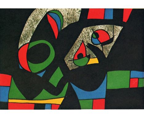 JOAN MIRO, 'Le Lezard aux plumes d'or', original lithograph, 1971, watermarked signature of the artist, 34cm x 47.8cm, framed