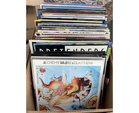 A very good box of mixed vinyl LPs, from a former employee of Virgin Music, to include The Beatles, including 'The White Albu