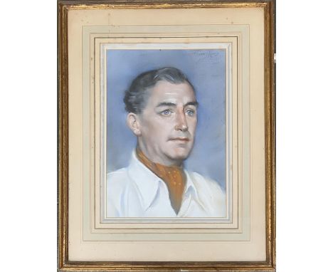 Adrian Bury (1891-1991), portrait of Air Marshal Sir Aubrey Ellwood, pastel, signed and dated 1956 top right, 37x26cm 