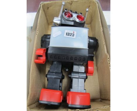 A Saturn TV Walking Robot, by Padgett Brothers, in original box.