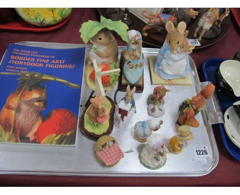 Border Fine Arts Figurines, The World of Beatrix Potter. Border Fine Art Peter Rabbit, Pigling Bland, plus the catalogue of B