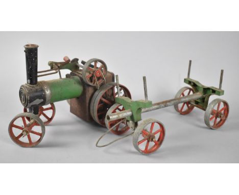 A Vintage Mamod Traction Engine and Log Trailer, In need of General Upgrading 