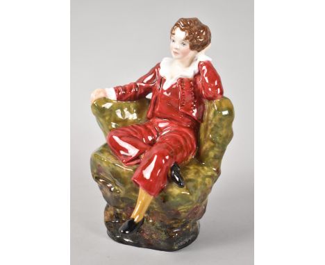 A Ceramic Figure, The Red Boy (Master Lambton) After Sir Thomas Lawrence by Studio Potter Reg Johnson 
