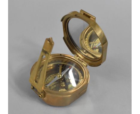 A Reproduction Brass Sine Compass as Made by Hanley of London 