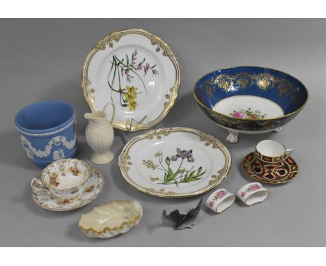 A Collection of Various Ceramics to Comprise Royal Crown Derby Imari Cup and Saucer, Coalport Footed Bowl, Royal Doulton Cup 