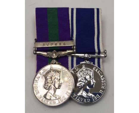 Post WW2 RAF / Police medal pair, awarded to Senior Aircraftman, Thomas F. Morrison RAF / Constable Thomas F. Morrison. To in