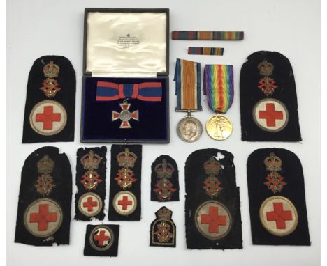 A good WW1 era Royal Red Cross medal group awarded to Nursing Sister Miss M.C.R.Bere of the Royal Naval Nursing Service. To i