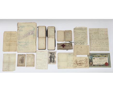 A fascinating and scarce WW1 archive, relating to 350071 (formerly 176) Pte Frank Pye of the 1/1 East Lancashire Field Ambula