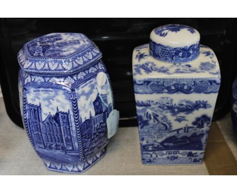 Two Rington's ceramic tea caddys 