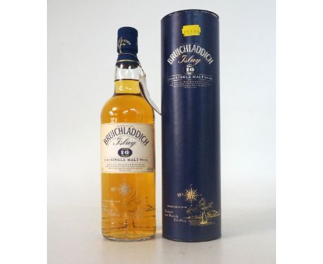 BRUICHLADDICH 10 YEAR OLD
The Bruichladdich 10 year old single malt scotch whisky from the period before Mark Reynier.  70cl.