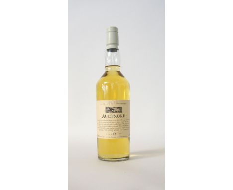 AULTMORE 12YO - FLORA & FAUNA 1ST RELEASE
A rare bottle of the Aultmore 12 year old single malt scotch whisky from the Flora 