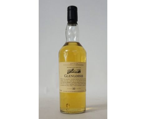 GLENLOSSIE 10YO - FLORA & FAUNA
A bottle of the GLENLOSSIE 10 YEAR OLD Single Malt Scotch Whisky bottled as part of the Flora