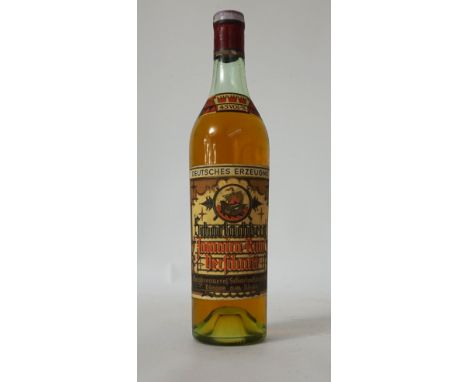 SCHARLACHBERG JAMAICAN RUM C.1950'S
Quite possibly the most Gothic label for a bottle that I have ever seen!  We estimate tha