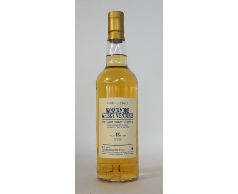 BRUICHLADDICH 12YO PRIVATE CASK BOTTLING
Bottled for Sanaigmore Whisky Ventures from a Single Cask.  BRUICHLADDICH 12 YEAR OL