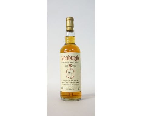 GLENBURGIE 25YO - BLADNOCH FORUM
An aged single cask bottling of Glenburgie single malt scotch whisky.  25 years old.  70cl. 